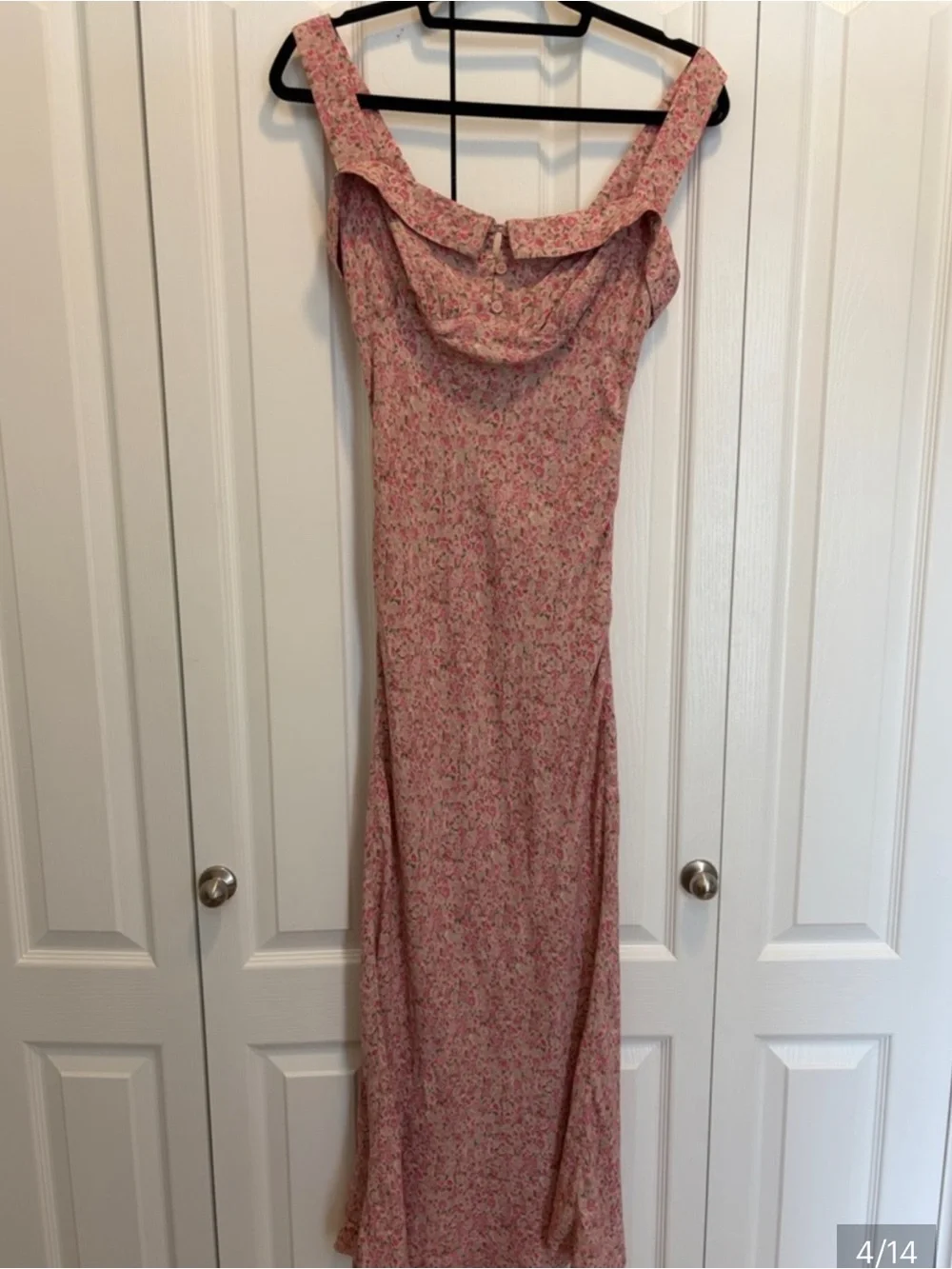 Reformation Tancy Dress Floral Rose Pink Maxi Dress 2 NWT - Picture 3 of 6